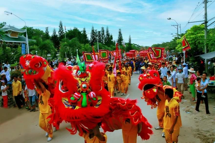 Lễ hội Vía Bà Chúa Xứ núi Sam. (Ảnh: Cục Di sản văn hóa)