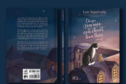 Giải nhất “Chuyện con mèo và con chuột bạn thân của nó” - tác giả Luis Sepúlveda, thiết kế bìa Vũ Ngọc Khánh Linh. (Ảnh: Nhã Nam)