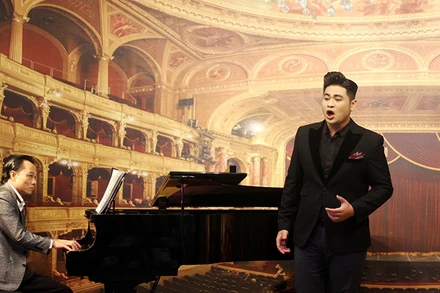 Trần Quang Cảnh trong một buổi luyện tập. (Ảnh: NVCC)