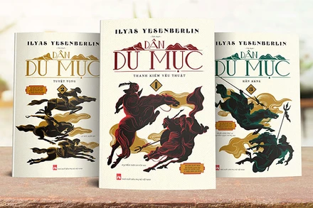 Ba tập sách trong bộ "Dân du mục". (Ảnh: Nhà xuất bản Phụ nữ Việt Nam)