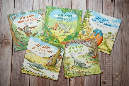 Bộ truyện "Sói xám". (Ảnh: Nhà xuất bản Kim Đồng)