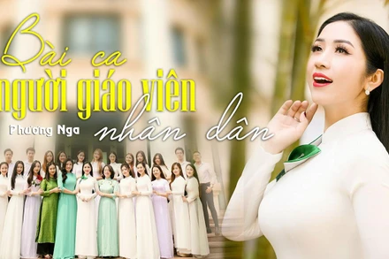MV "Bà ca người giáo viên nhân dân" của nghệ sĩ Phương Nga. (Ảnh: Nghệ sĩ cung cấp)