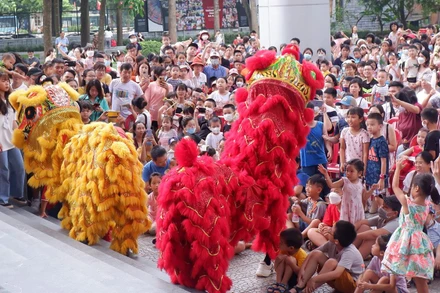 Chương trình Trung thu 2022 thu hút hàng nghìn lượt người tham gia. Ảnh: Bảo tàng Dân tộc học Việt Nam