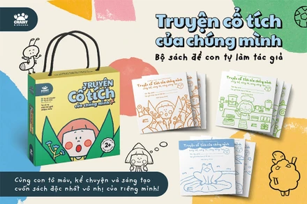 Bộ sách tô màu cho trẻ. (Ảnh: Crabit Kidbooks)