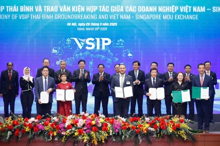 Lễ ký kết thỏa thuận hợp tác . (Ảnh: BTC)