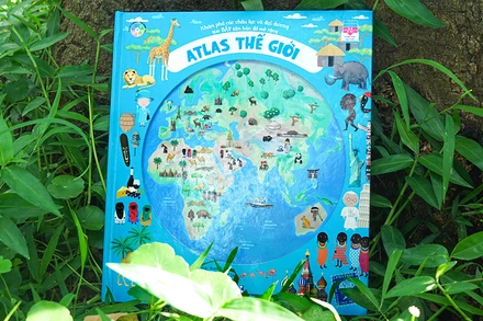 Bộ sách “Atlas thế giới”. (Ảnh: Đinh tỊ Books)