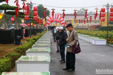 Đường thơ tại Ngày thơ Việt Nam 2023. (Ảnh: NHẬT QUANG)