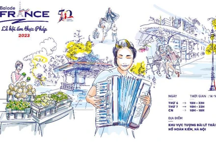 Poster Lễ hội ẩm thực Pháp. (Ảnh: Đại sứ quán Pháp tại Việt Nam)