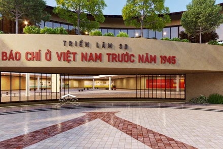 Hình ảnh triển lãm 3D "Báo chí Việt Nam trước năm 1945".