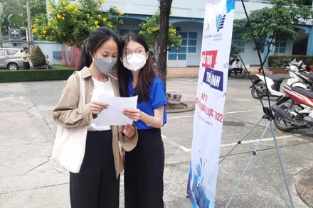 Thí sinh tham gia kỳ thi đánh giá năng lực của Đại học Quốc gia Thành phố Hồ Chí Minh năm 2022. 