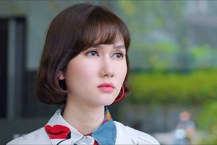 Hương Giang trong phim "Món quà của cha". (Ảnh: VFC)