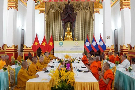 Quang cảnh hội đàm. (Ảnh: Trịnh Quốc Dũng)