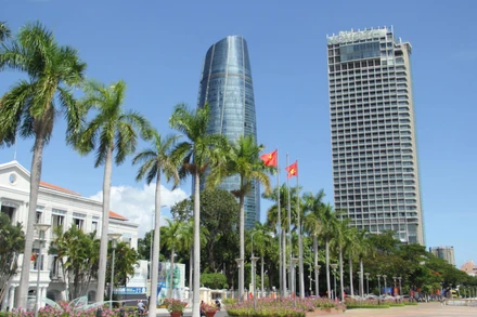 Một góc thành phố Đà Nẵng sáng 1/9.