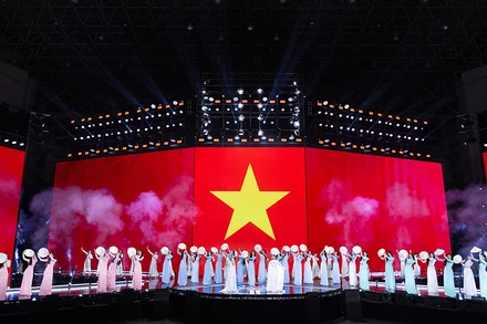 CÁc thí sinh tại vòng chung khảo cuộc thi. (Ảnh: Ban tổ chức)