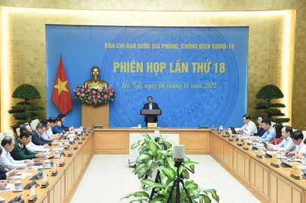 Thủ tướng Phạm Minh Chính phát biểu chỉ đạo hội nghị. (Ảnh: TRẦN HẢI)