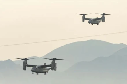 Máy bay quân sự v-22 Osprey. (Ảnh: Reuters)