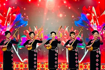 Biểu diễn hát then, đàn tính tại sự kiện.