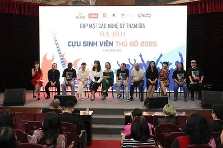 Gặp mặt các nghệ sĩ tham dự “Dạ hội Cựu sinh viên Thủ đô” năm 2025. (Ảnh: BTC)