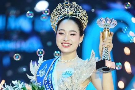 Nguyễn Thị Mỹ Linh đăng quang Hoa hậu Biển đảo Việt Nam 2025. (Ảnh: BTC)