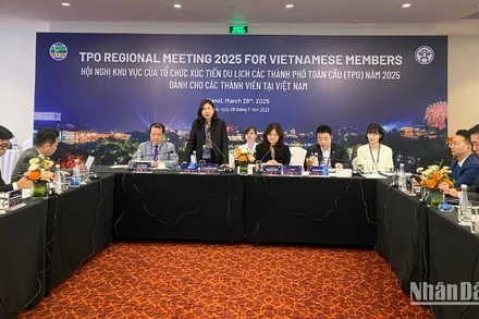 Hội nghị khu vực của tổ chức Xúc tiến du lịch các thành phố toàn cầu (TPO) năm 2025 dành cho các thành viên tại Việt Nam. (Ảnh: HÀ THANH)