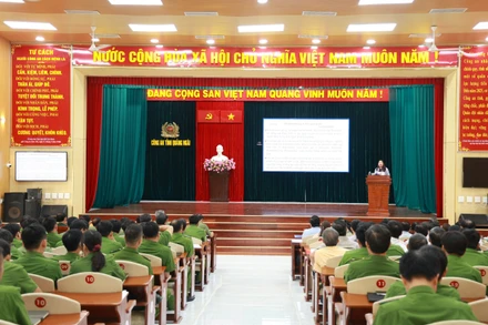 Hội nghị tập huấn công tác nhân quyền tỉnh Quảng Ngãi năm 2024. (Ảnh: BTC)