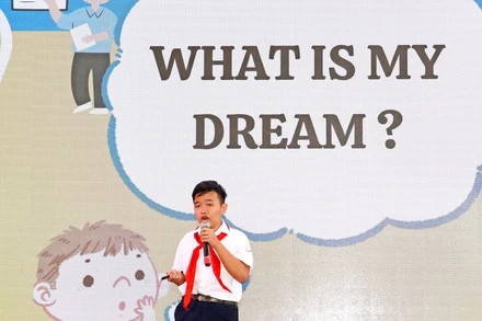 Thiếu nhi Tây Ninh hùng biện hưởng ứng tại Lễ phát động chương trình "Vươn cao ước mơ".