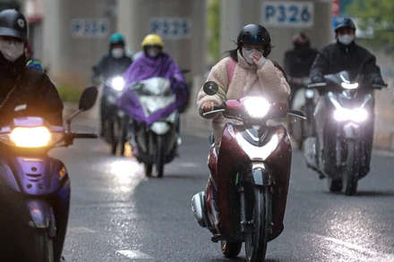 Khu vực Hà Nội từ đêm 23/2 trời chuyển rét đậm. (Ảnh minh họa)