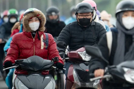 Khu vực Hà Nội đêm có mưa, mưa rào rải rác, trời rét. (Ảnh minh họa)