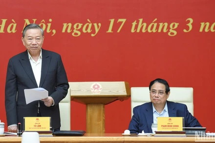 Tổng Bí thư Tô Lâm làm việc với Tiểu ban Kinh tế-Xã hội Đại hội XIV của Đảng.