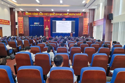 Quang cảnh buổi tập huấn.