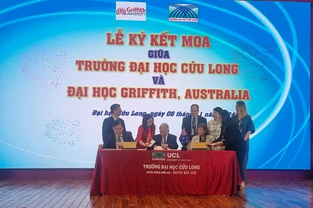 Trường đại học Cửu Long ký kết hợp tác với Đại học Griffith (Australia).