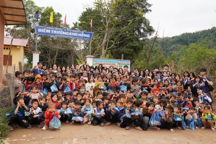 Học sinh tiểu học tại một điểm trường vùng cao. (Ảnh minh họa)