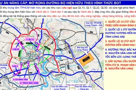 4 dự án BOT tại các cửa ngõ của Thành phố Hồ Chí Minh chuẩn bị cắm ranh mốc tại các địa phương có dự án đi qua.