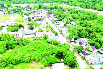 Xã biên giới Chiêu Lưu, tỉnh Nghệ An. (Ảnh XUÂN HOÀNG)