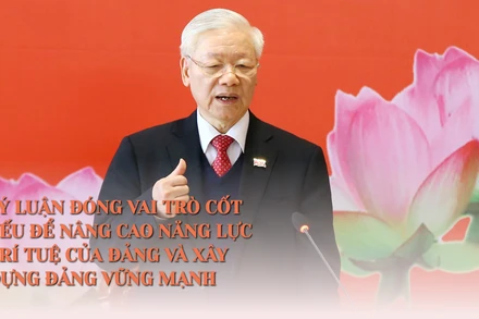 Lý luận đóng vai trò cốt yếu để nâng cao nặng lực trí tuệ của Đảng và xây dựng Đảng vững mạnh