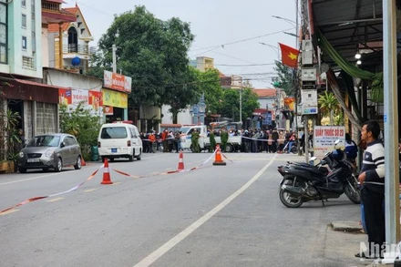 Hiện trường vụ việc. 