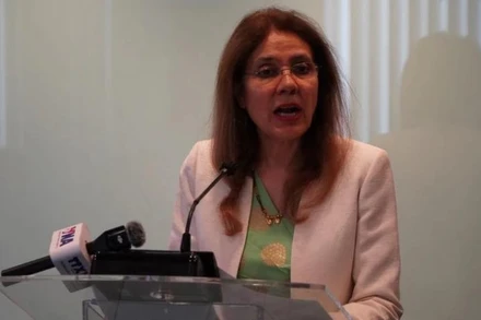 Bà Gita Sabharwal, Điều phối viên thường trực của Liên hợp quốc tại Indonesia phát biểu. (Ảnh: TTXVN)