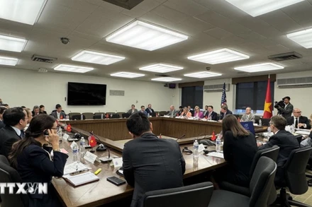 Quang cảnh cuộc Đối thoại Kinh tế Việt Nam-Hoa Kỳ lần thứ nhất. Ảnh: Kiều Trang/TTXVN.