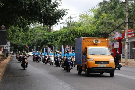 Lễ ra quân tại tỉnh Đắk Lắk. (Ảnh: Trung Tâm)