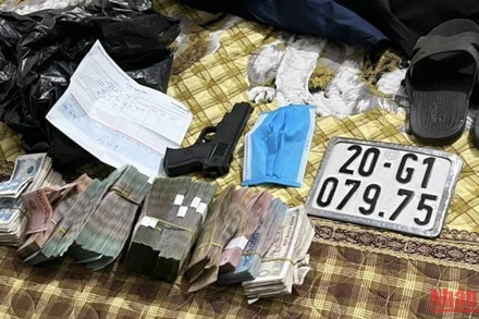 Tang vật vụ án được thu giữ.