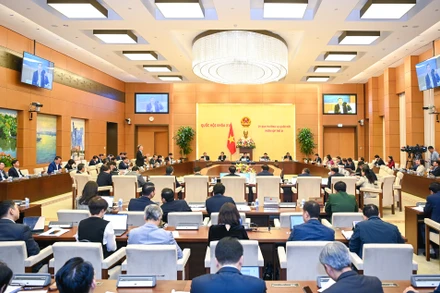 Quang cảnh phiên họp tại Nhà Quốc hội.