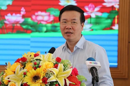 Ủy viên Bộ Chính trị, Thường trực Ban Bí thư Võ Văn Thưởng phát biểu chỉ đạo tại buổi làm việc.