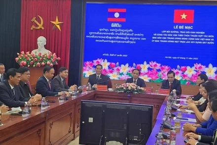 Quang cảnh Lễ bế giảng.