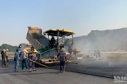 Thi công dự án cao tốc bắc-nam đoạn Mai Sơn-quốc lộ 45.