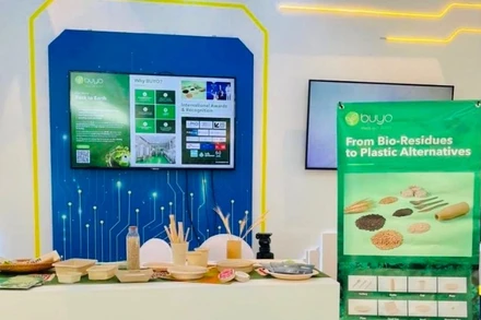 Một trong những sản phẩm của BUYO sản xuất từ những phế phẩm của ngành nông nghiệp.