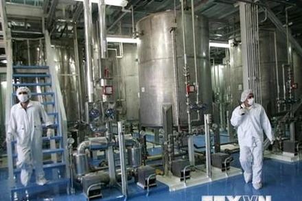 Bên trong một cơ sở làm giàu urani ở Iran. (Ảnh: AFP/TTXVN)