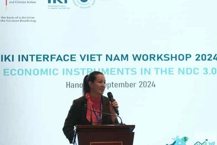 Đại biểu trao đổi và chia sẻ kiến thức tại hội thảo. (Ảnh: GIZ)