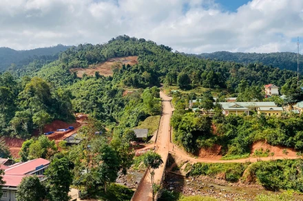 Khu vực cửa khẩu Cà Roòng. (Ảnh: Báo Quảng Bình)