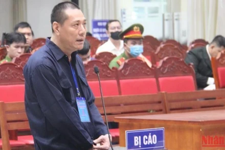 Bị cáo Đào Ngọc Viễn tại phiên xét hỏi.