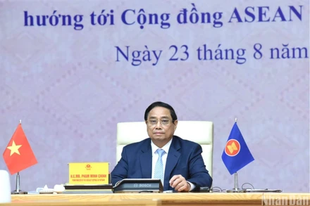 Thủ tướng Phạm Minh Chính phát biểu. (Ảnh: TRẦN HẢI)